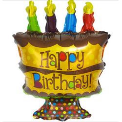 Folieballon Happy Birthday Taart