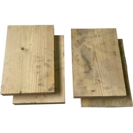 gebruik maagd berekenen Zaagfabriek - knutsel hout- hobby hout - vuren planken - houten planken- 4  stuks - 7428473366608