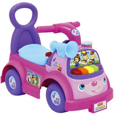 Volg ons van attent Fisher-Price Little People Music Parade - Loopauto - Roze - 0614239083262