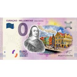 0 Euro biljet 2019 - Curaçao Willemstad KLEUR
