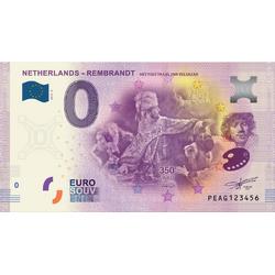 0 Euro biljet 2019 - Rembrandt Het Feestmaal van Belsazar LIMITED EDITION