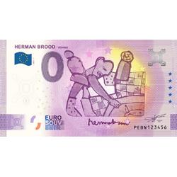 0 Euro biljet 2021 - Herman Brood Fishing LIMITED EDITION