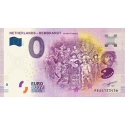 0 Euro biljet Nederland 2019 - Rembrandt De Nachtwacht LIMITED EDITION