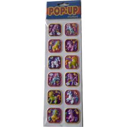 12 Pop-Up Eenhoorn Stickers