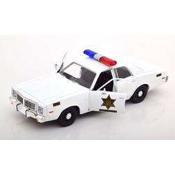 1975 Dodge Coronet Politie (Wit) (22 cm) 1/24 Greenlight - Model auto - Schaalmodel - Modelauto - Miniatuur autos - Politieauto