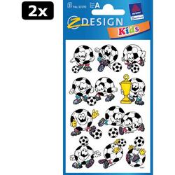 2x Avery AV-53392 Papieretiket Z-design Kids Pakje A 3 Vel Voetbal