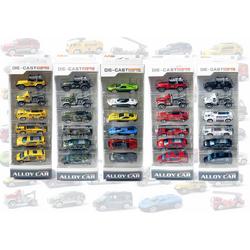 30 stuks mini voertuigen speelgoed set - DIE CAST - mini autos : Sport cars - brandweer - militaire - politie - werkvoertuigen
