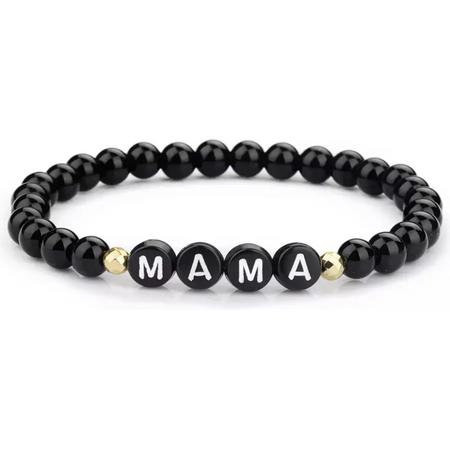 Armband - Kralen - Mama - Moederdag cadeau - Natuursteen - Voor haar