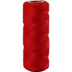 Bamboe , rood, 1 mm, 65 m, 1 rol
