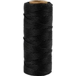 Bamboe , zwart, 1 mm, 65 m, 1 rol