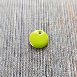 Bedel rond emaille groen 12 mm