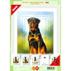 Card Deco - 3D Art decoupage - 004 Rottweiler