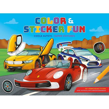 Color & Sticker Fun - Coole autos / Color & Sticker Fun - Super voitures
