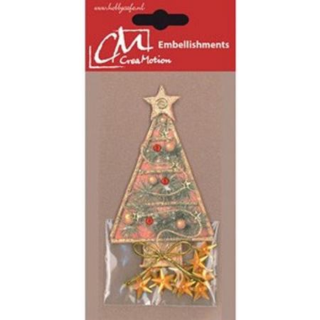 CreaMotion - Embellishment - Kerstboom: Goud - BST180299