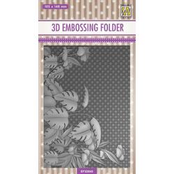 EF3D045 Nellie Snellen 3D Embossing Folder - Monstera Deliciosa - embossingfolder - embossingmal gatenplant