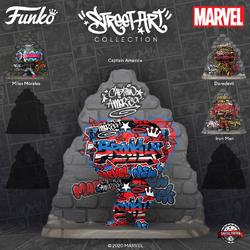 Funko - Marvel Street Artist - Captain America (Graffiti Deco) Special Edition