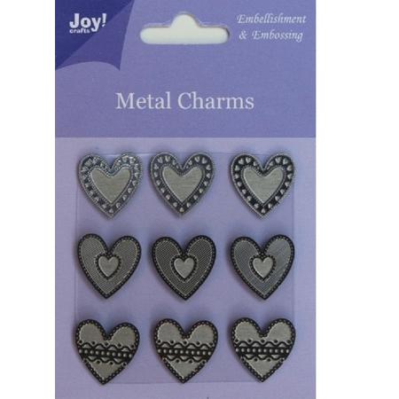 Joy! crafts - Metal Charms - Hartjes - 6350/0104