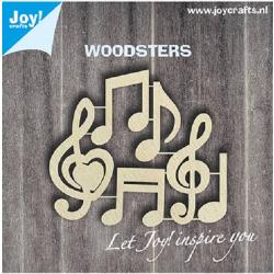 Joy Crafts - Houten woodsters – Muzieknoten