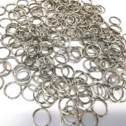 Open ringetje, Ø 6 , antiek zilverkleurig, per 100, mooi voor sieraden aan te hangen.