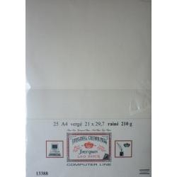 Original Crown Mill - Computer Line - 25 dubbele kaarten A4 – crème