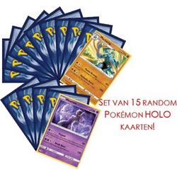Pokemon kaarten bundel 15 glimmende kaarten! - Pokemon bundel 15 holo kaarten!