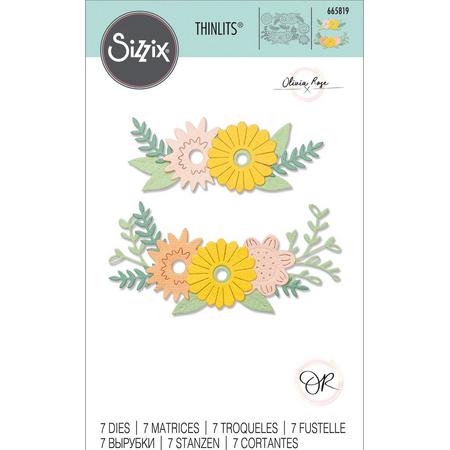Sizzix Thinlits Snijmal set - Floral contours