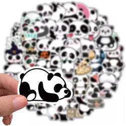   - Panda stickers 50 STUKS - panda vibe -  s voor laptop - schriften - hoesjes - decoratiestickers - animal stickers - 50 STUKS