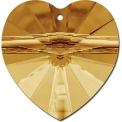 Swarovski hanger hart - 6202 golden shadow 14.4x14mm 3 stuks - swarovski pendant heart - swarovski kralen - callance