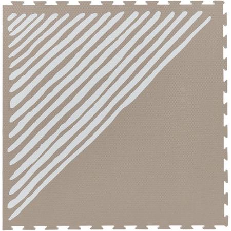 Toddlekind Sandy Lines Colour Tan - Speelkleed - 6 tegels - 120 x 180 cm