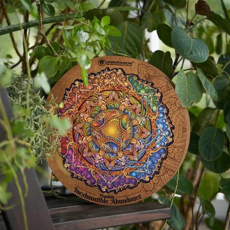 Unidragon Wooden Puzzle Mandala Inexhaustible Abundance Royal Size