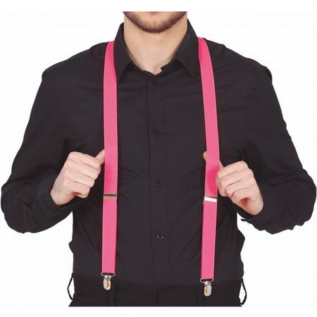 bretels polyester roze one-size
