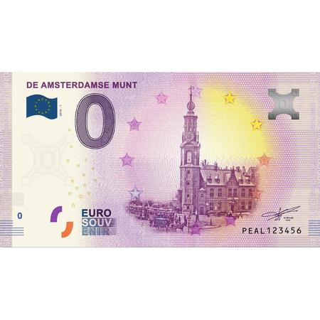 0 Euro Biljet 2019 - De Amsterdamse Munt