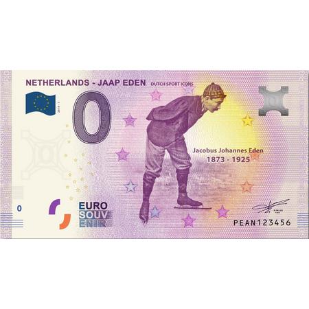 0 Euro Biljet 2019 - Jaap Eden