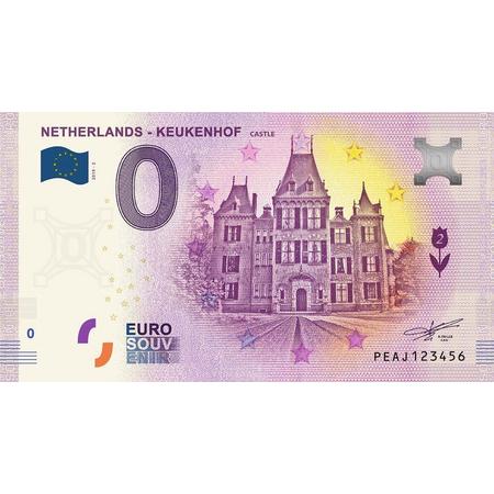 0 Euro Biljet 2019 - Keukenhof Castle
