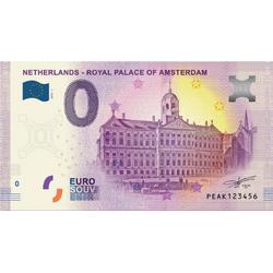 0 Euro Biljet 2019 - Royal Palace Amsterdam