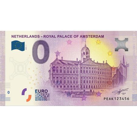 0 Euro Biljet 2019 - Royal Palace Amsterdam