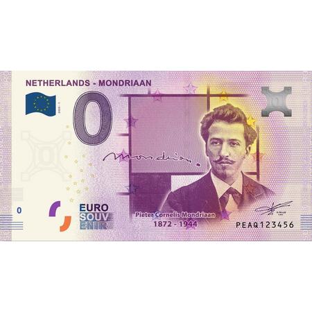 0 Euro Biljet 2020 - Mondriaan 1