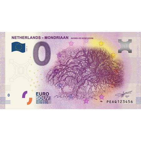 0 Euro Biljet 2020 - Mondriaan 2