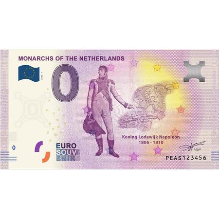 0 Euro Biljet 2020 - Vorsten van Nederland - Koning Lodewijk Napoleon