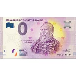 0 Euro Biljet 2020 - Vorsten van Nederland - Koning Willem III