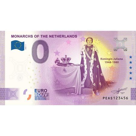 0 Euro Biljet 2020 - Vorsten van Nederland - Koningin Juliana
