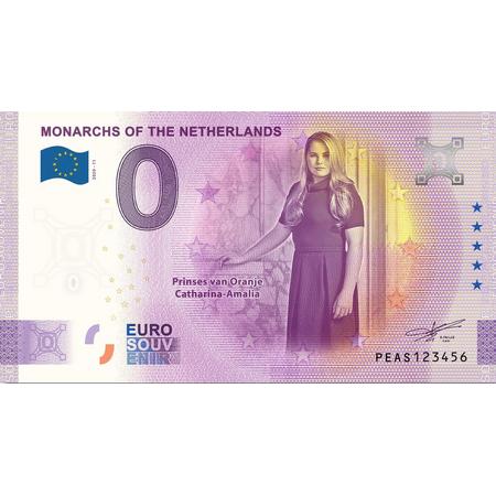 0 Euro Biljet 2020 - Vorsten van Nederland - Prinses van Oranje Amalia