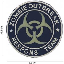 101 Inc Embleem 3D Pvc  1 Zombie Outbreak Respons Team  13005