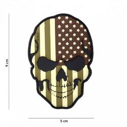 101 Inc Embleem 3D Pvc Skull Usa Camo  16045