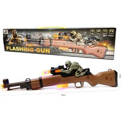 Flashing gun shotgun speelgoed geweer - Olympia - met licht , tril functie en schiet geluiden - 49CM