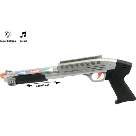 Shotgun speelgoed geweer met lichtjes en geluiden