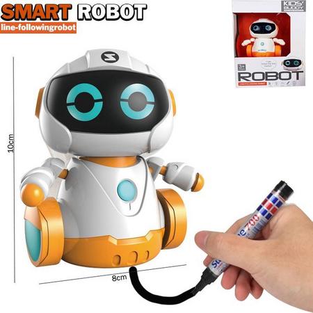 Smart Robot - Line following Robot - Lijn die Robot volgt - Tekenrobot - Lijn volgende robot (incl. stift en batterijen)