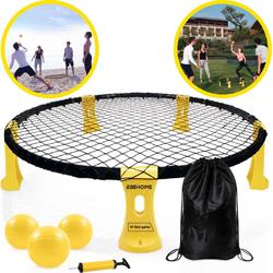 Spikeball - Spikeball Set - Buitenspel - Roundball - Roundnet - Balspel - Slam ball - Smash ball - Spellen voor Volwassenen - Spellen Kinderen - Geel