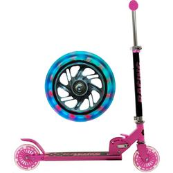 2Cycle Kinderstep - LED Verlichte Wielen - Aluminium - Roze - Autoped - Scooter