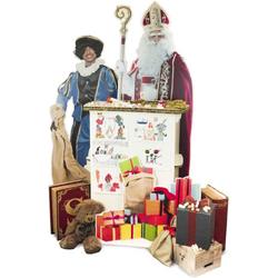 3Motion-Sint en Piet in karton- Sinterklaas versiering-decoratie- standee